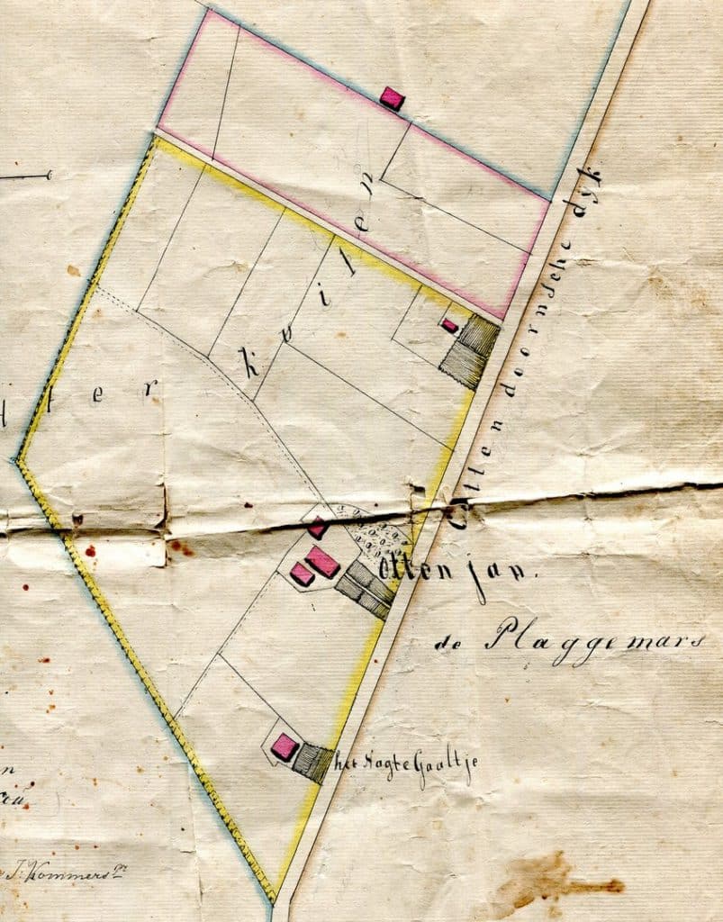 oude kaart het nagtegaaltje